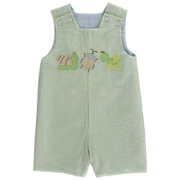 Bailey Boys Blue Bashful Bunny Easter Jon Jon - Reverses to Green with Bugs