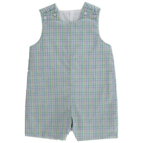 Bailey Boys Baby Jon Jon with Tabs - Astoria Plaid