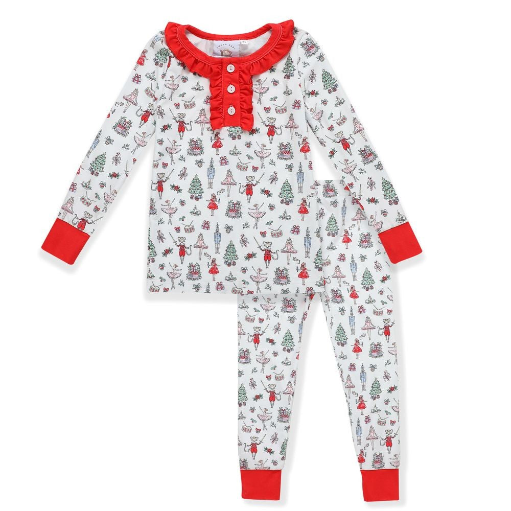 Swoon Baby Girls Butterknit Pajamas PJ Set - Nutcracker Ballet Print