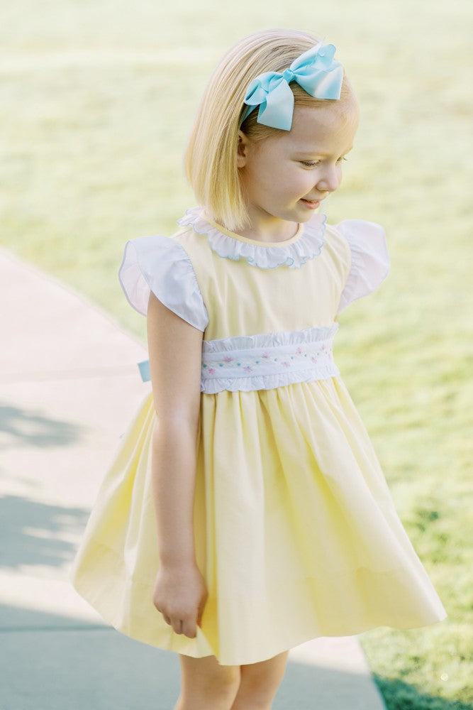 Proper Peony Girls Yellow Ruth Dress