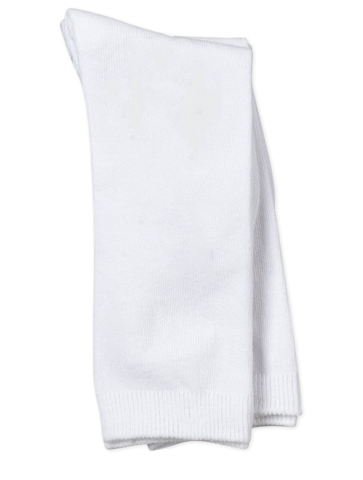 Jefferies Socks - Boys / Girls Unisex Seamless Big Hug Knee High Socks - 2 Pair Pack - White