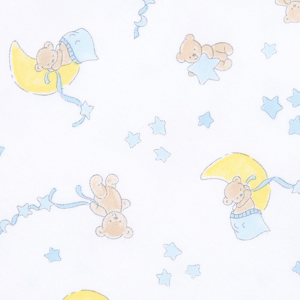 Magnolia Baby Moon and Stars Zipped Pajamas - Blue