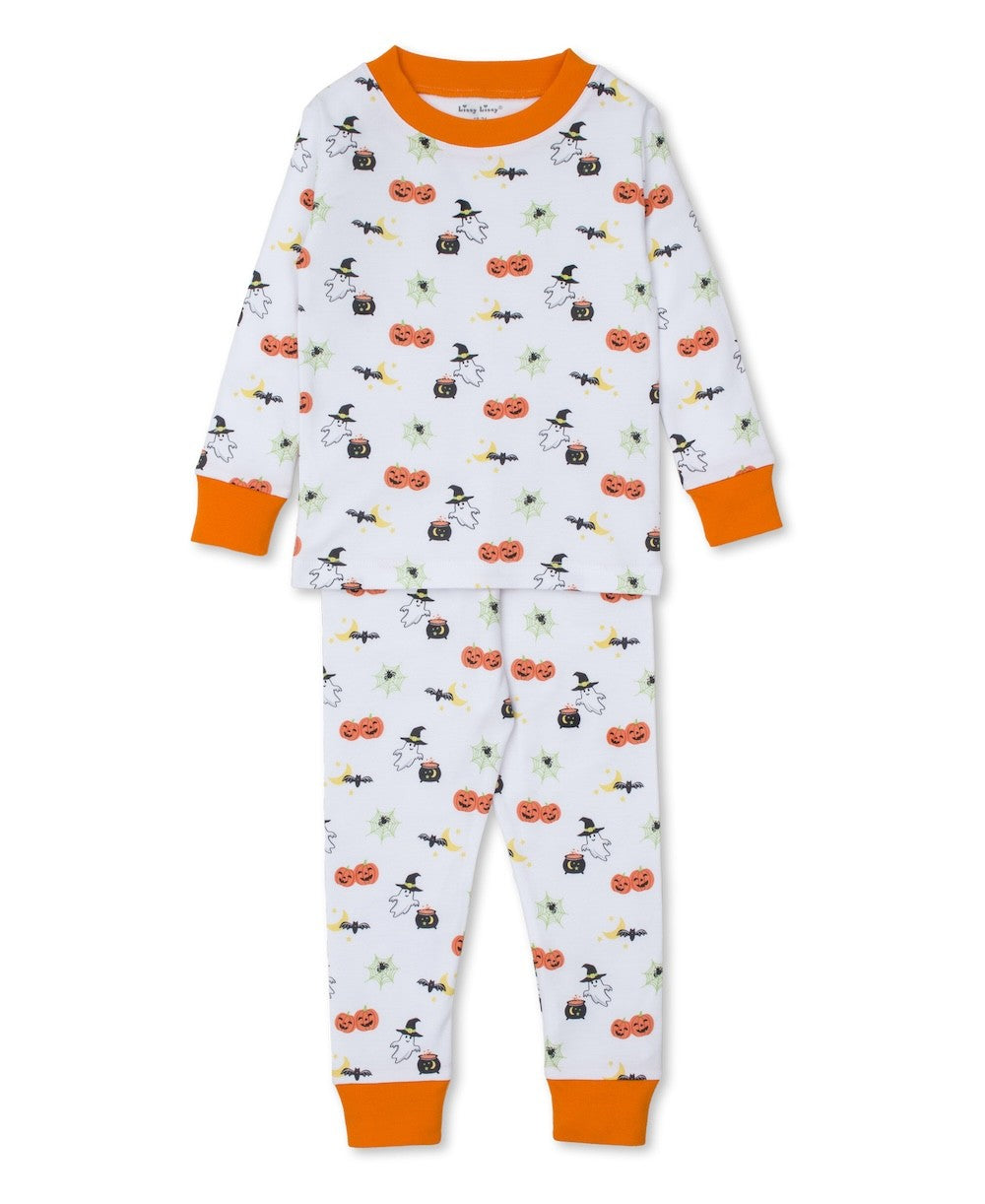 Kissy Kissy Long Pajamas - Orange Halloween Happenings