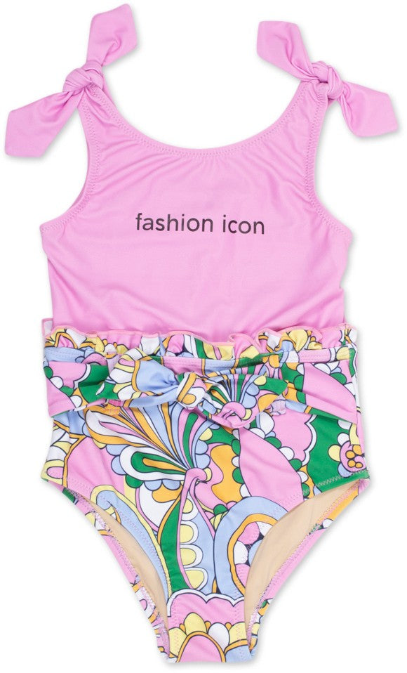 Shade Critters Girls Pink Fashion Icon One Piece Bathing Suit