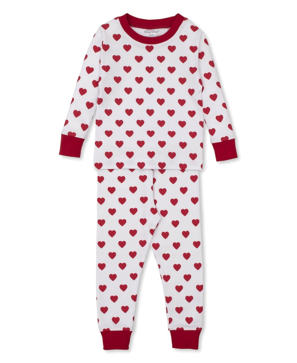 Kissy Kissy Red Hearts Be My Valentine Two Piece Pajamas by Kissy Kissy