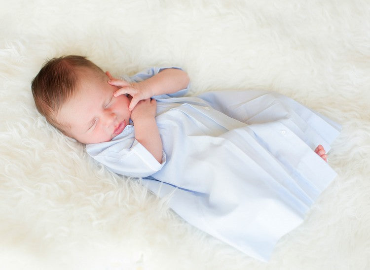 Feltman Brothers 74174 Infant Boys Light Blue Traditional Day Gowns