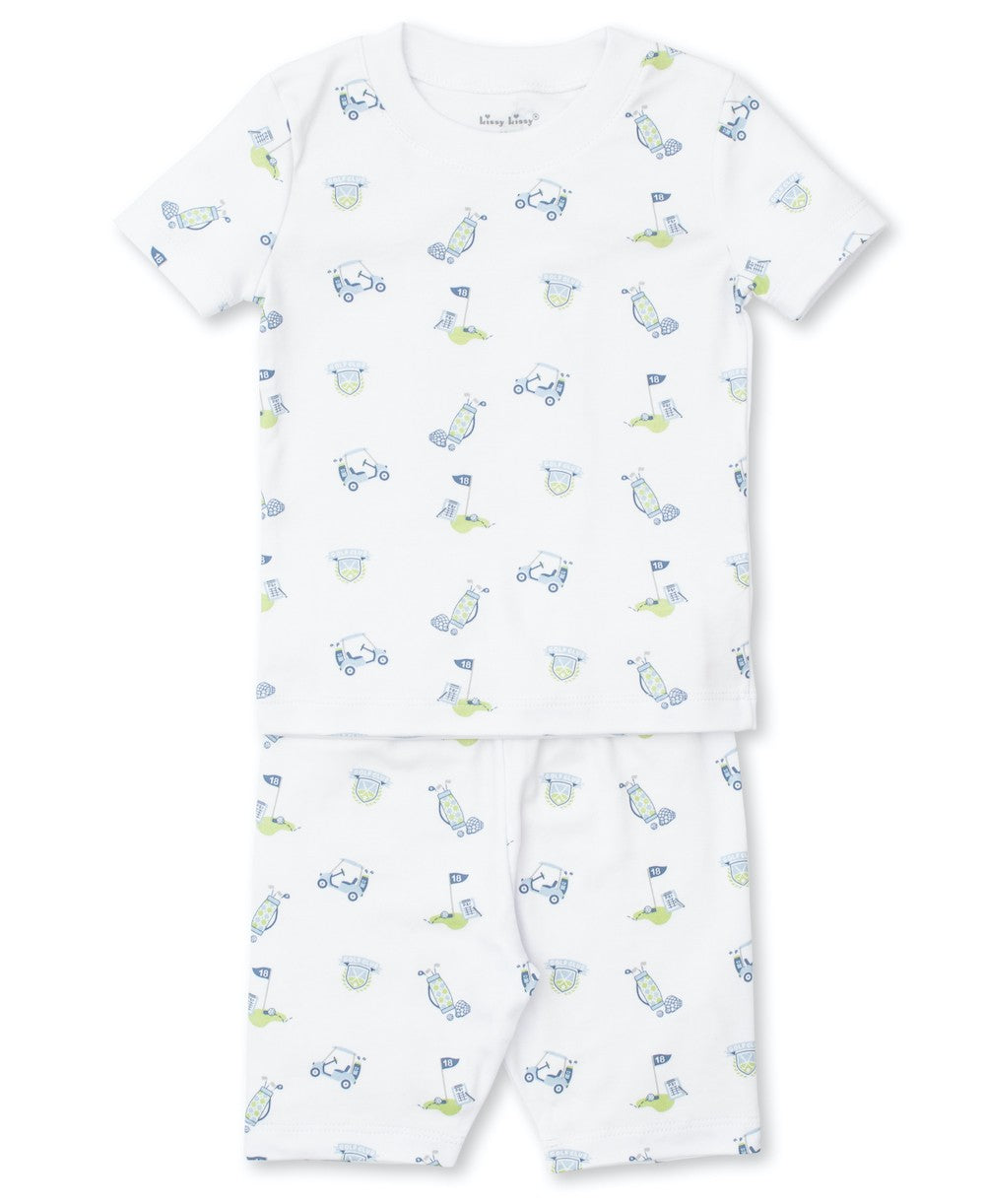 Kissy Kissy Boys 18 Holes Golf Print Snug Fit Pajamas Set - Blue