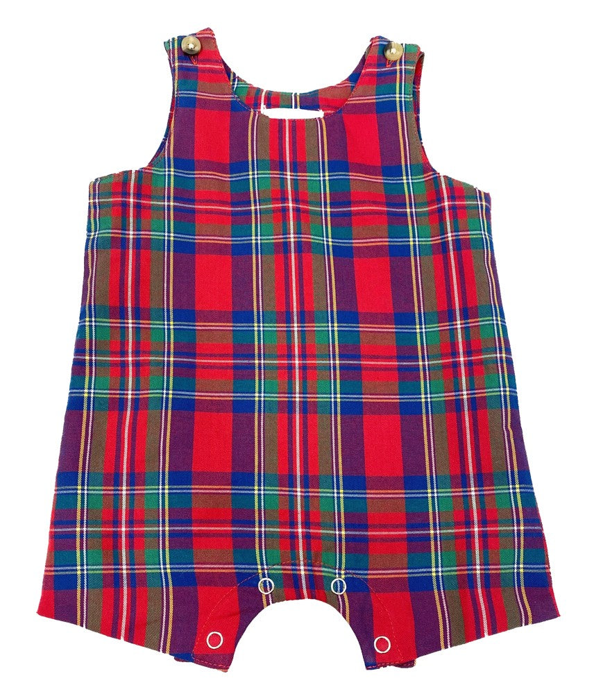 Me Me Baby / Toddler Boys Red Holiday Plaid Pete Shortall by Me Me