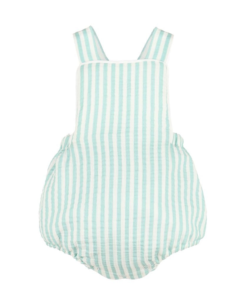 Sophie & Lucas Sullivan Baby Boys Stripe Bubble - Green