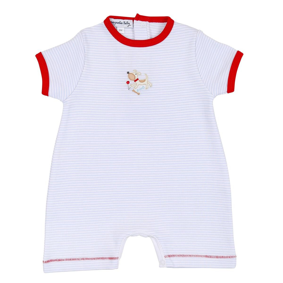 Magnolia Baby Boys Pawesome Puppy Dog Short Playsuit