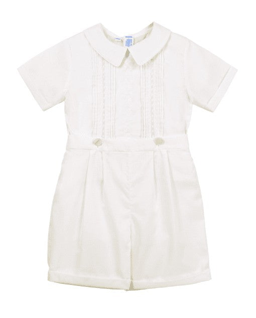 Feltman Brothers Baby / Toddler Boys Dressy Button On Wedding Suit - Ivory