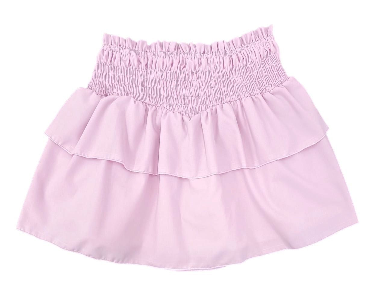 James & Lottie Be Elizabeth Girls Smocked Woven Skirt - Pink