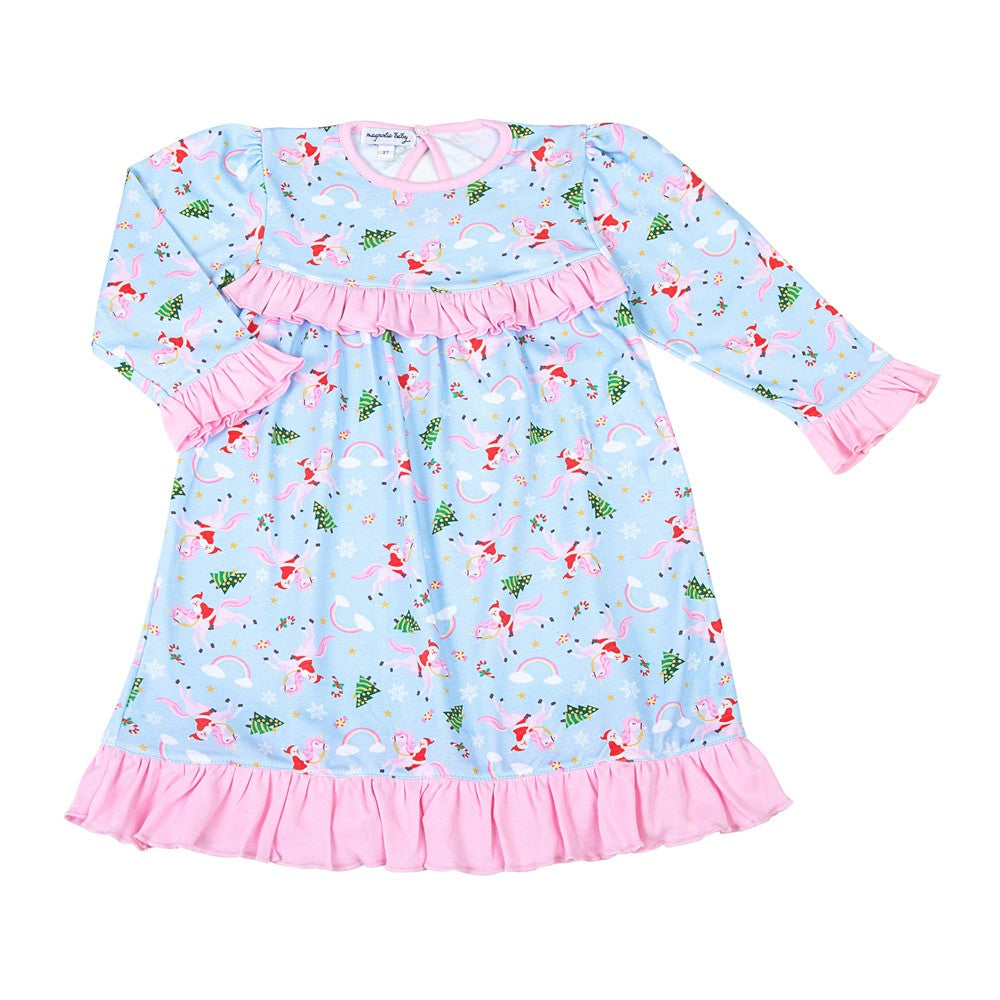 christmas unicorn dress Girls Unicorn Cartoon Dress Sleeveless Christmas New Year Birthday Party Dresses for 3-7Y