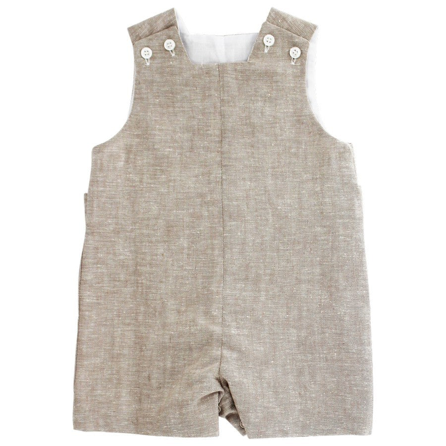 Bailey Boys Flax Linen Jon Jon with Tabs
