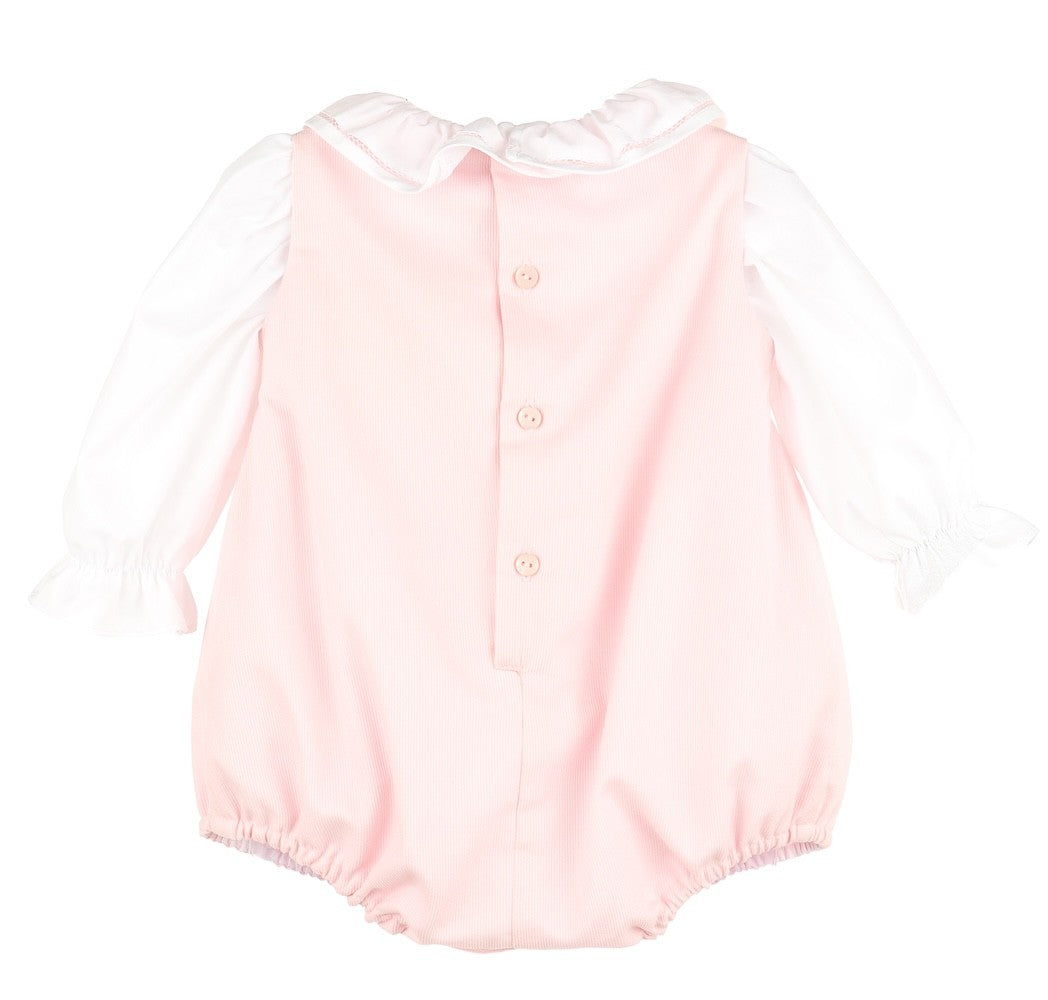 Sophie & Lucas Baby Girls Cozy Club Scallop Bubble Set - Pink