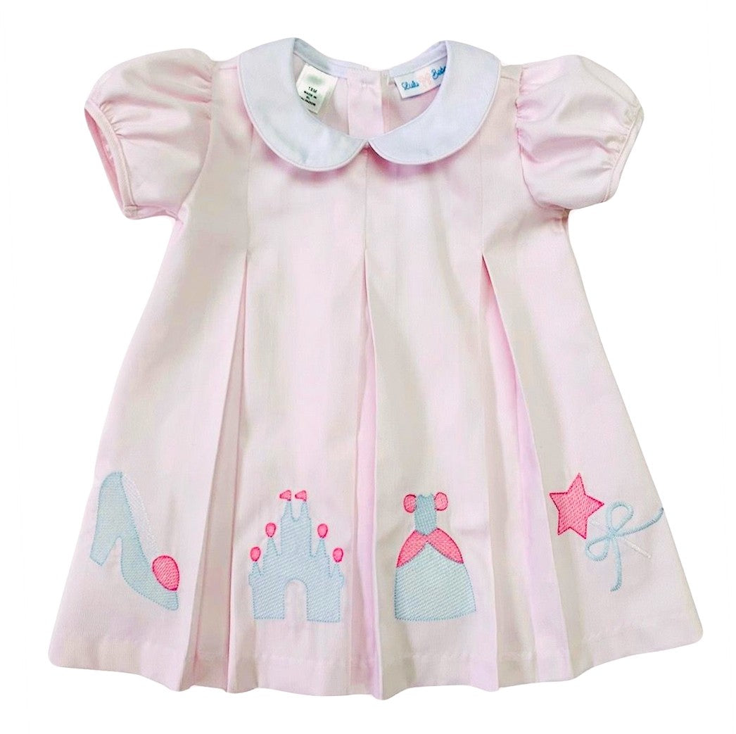 The Best Dressed Child Girls Dress - Princess Slipper / Castle / Wand - Pink by Best Dressed Child