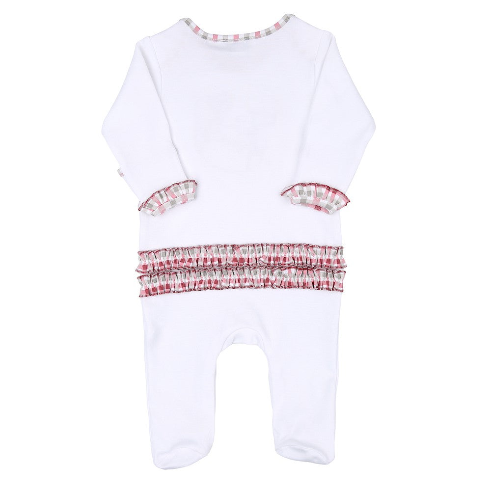 Magnolia Baby Girls Ruffle Footie - Alabama Football Elephant by Magnolia Baby