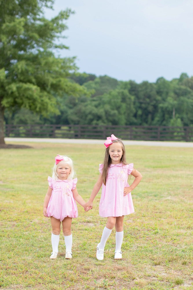 Proper Peony Baby Girls Bubble - Pink Gingham - Wish Upon a Star by Proper Peony