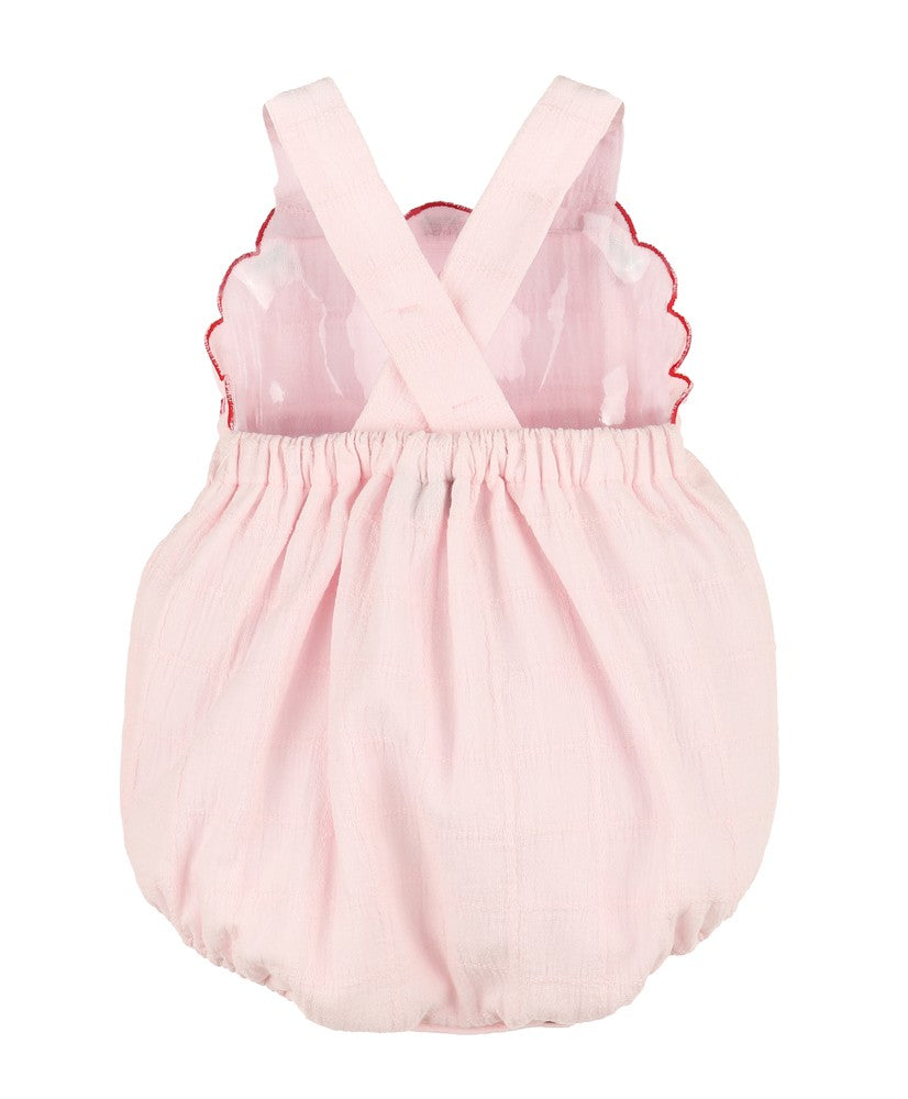 Sophie & Lucas Girls Summer Berries Sunsuit Bubble - Pink