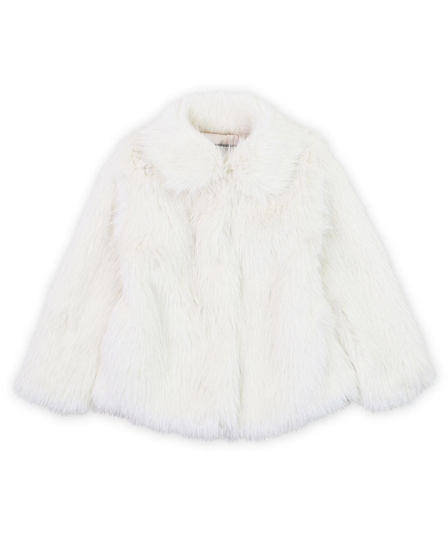 Widgeon Girls Coat - Favorite Jacket - Shooting Star Ivory Faux Fur