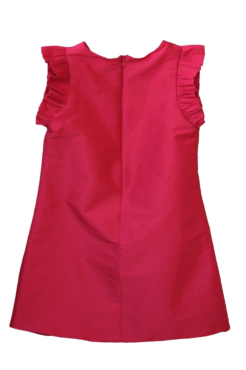 Susanne Lively Girls A-Line Christmas Dress - Flutter Sleeves - Red