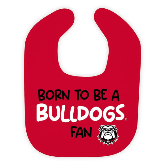 Wee One Baby Bib - Born to Be a Fan - UGA Georgia Bulldogs