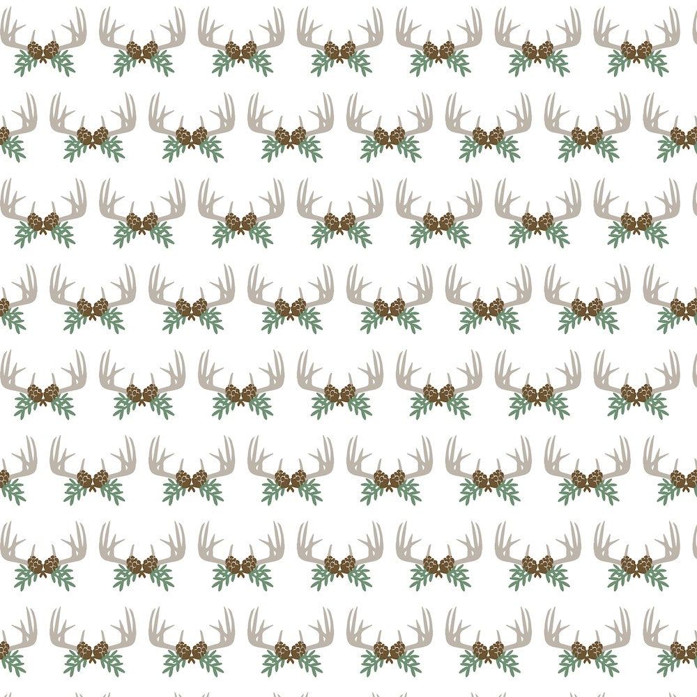 Lila & Hayes Boys Beckett Lounge Pants - Antler Pinecones by Lila & Hayes