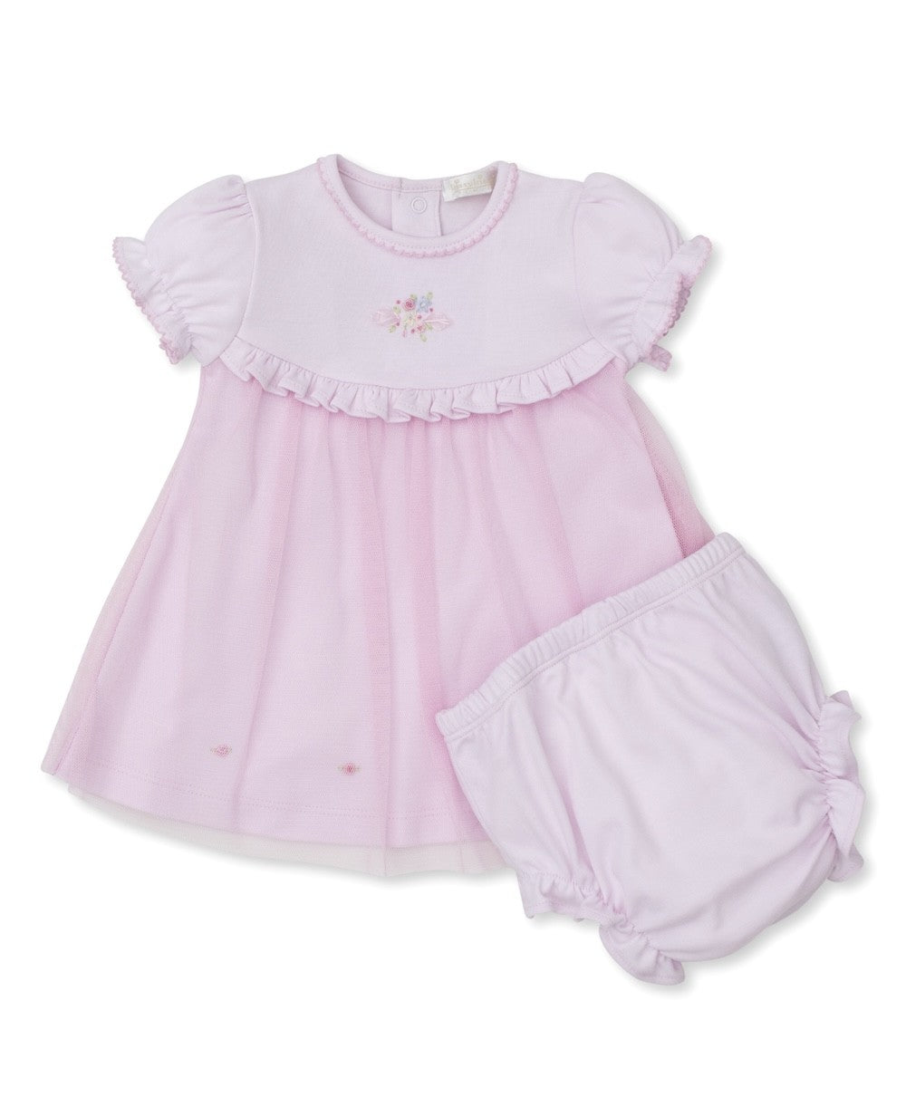 Kissy Kissy Baby Girls Pink Blooming Spray Embroidered Dress by Kissy Kissy