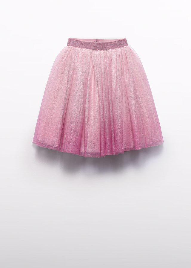 Abel & Lula Girls Tulle Skirt - Rose Pink Ombre