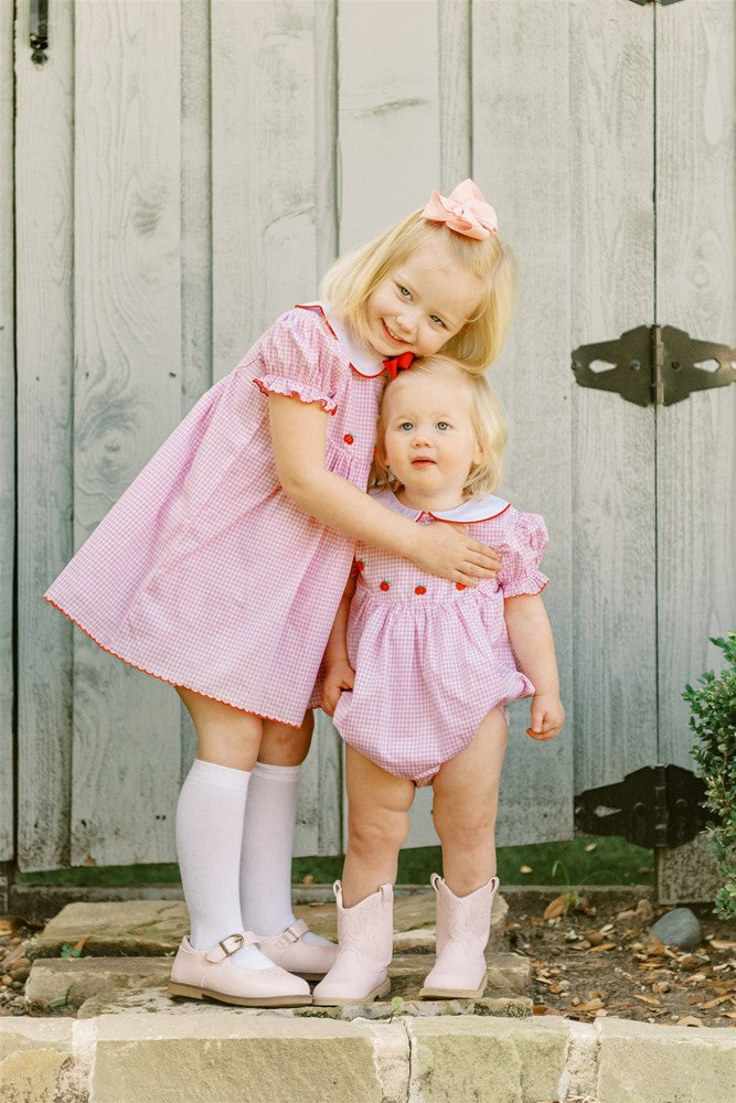 Proper Peony Baby Girls Pink Pumpkin Field Bubble by Proper Peony