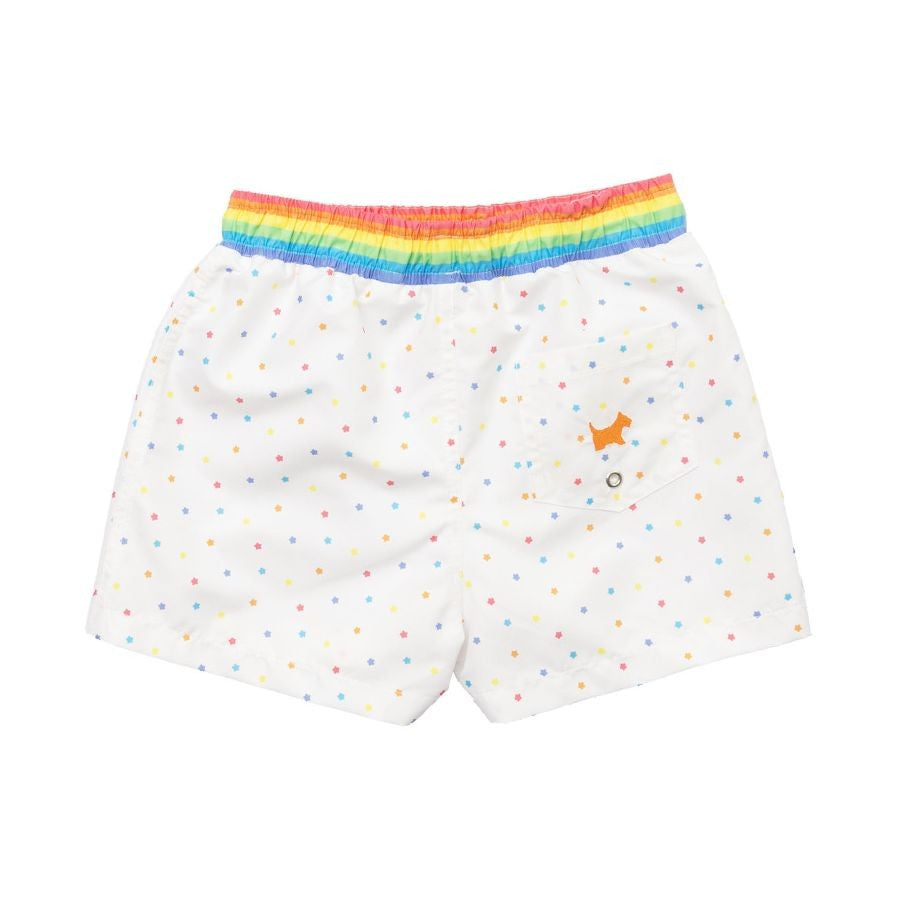Sal & Pimenta Boys Swim Trunks - Life on a Rainbow