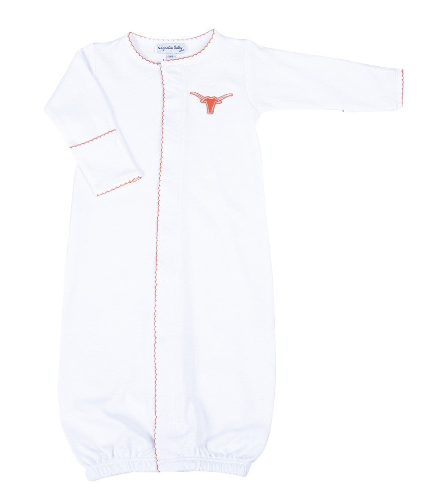 Magnolia Baby Lil' Texas Longhorn White Converter Gown