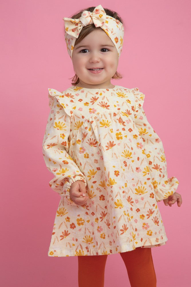 Angel Dear Baby Girls Bow Headband - Yellow Fall Floral Daisy Baby by Angel Dear