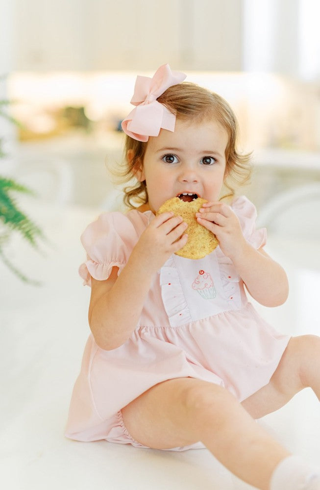 Proper Peony Baby Girls Pink Birthday Cupcake Bubble