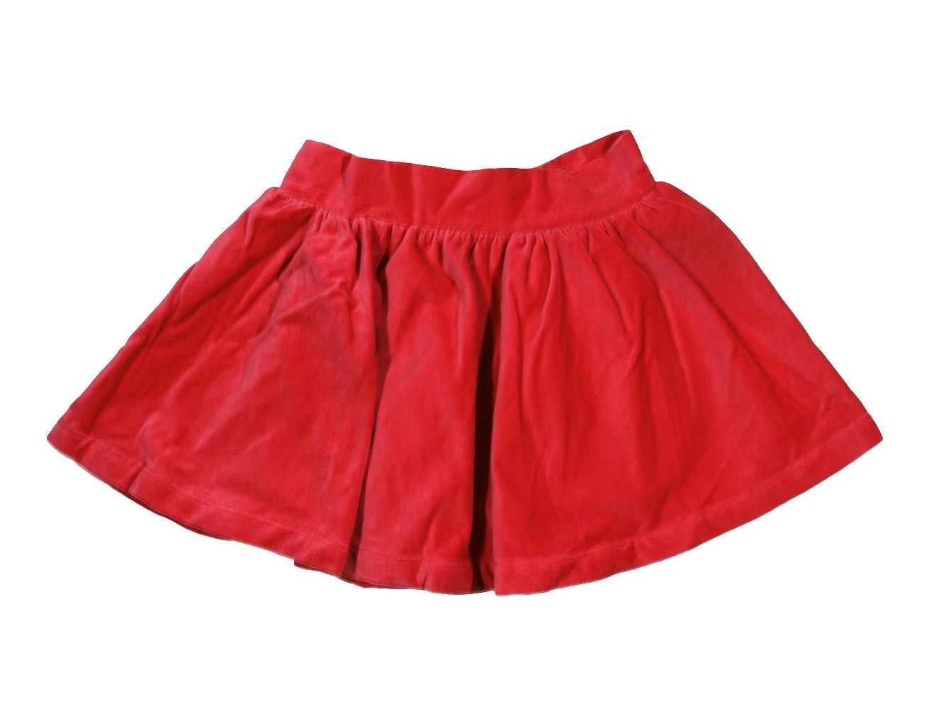LuLu BeBe Girls Velvet Party Skirt - Red by LuLu BeBe