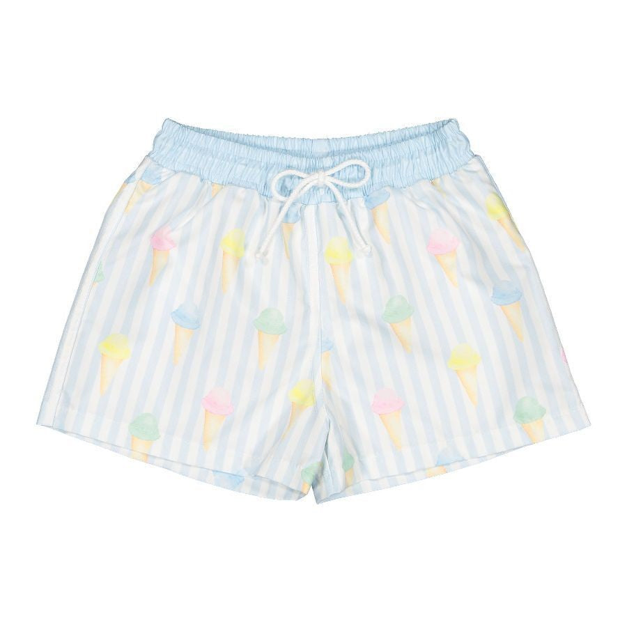 Sal & Pimenta Boys Blue Ice Creams Swim Trunks