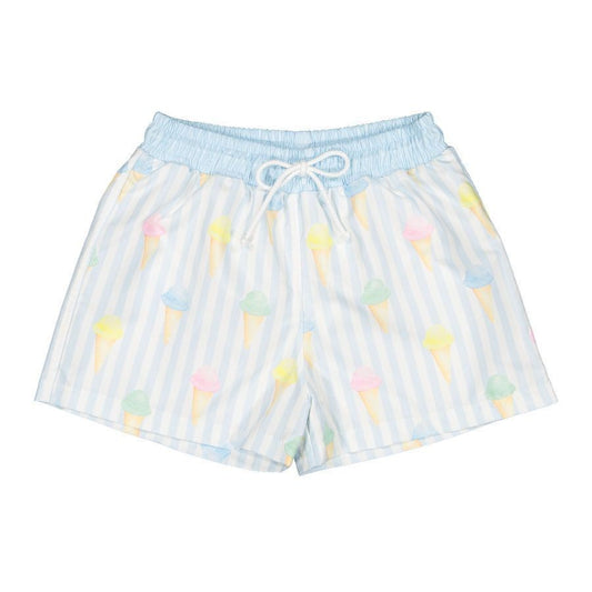 Sal & Pimenta Boys Blue Ice Creams Swim Trunks