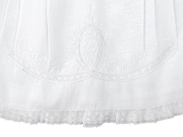 Feltman Brothers Baby Girls Beautiful Lace Ribbon Slip Dress - White