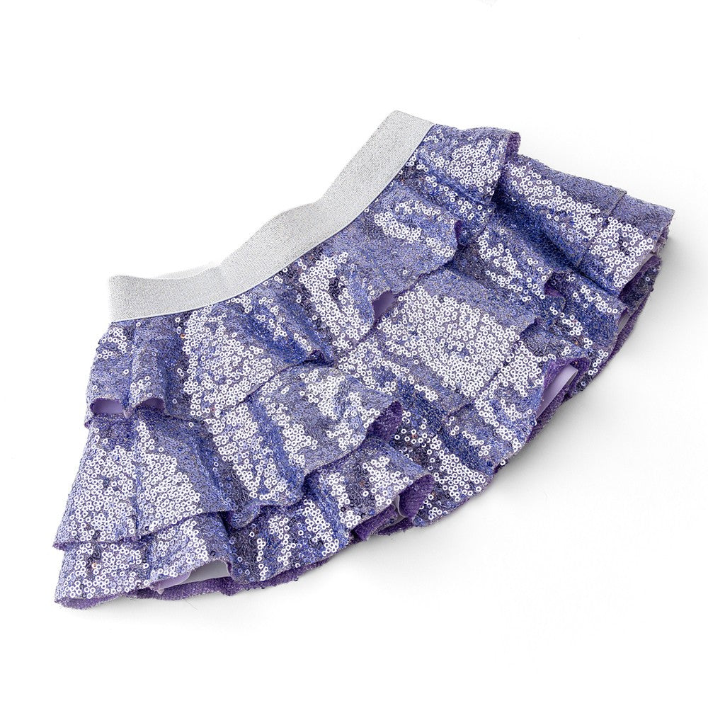 Shade Critters Girls Tutu Skirt - Purple Sequins