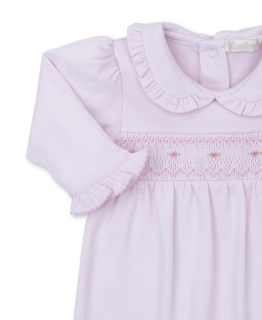 Kissy Kissy Baby Girls Pink Classic Smocked Playsuit Romper by Kissy Kissy