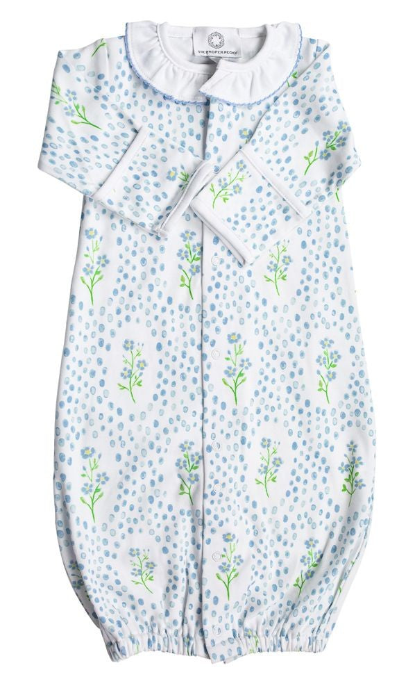 Proper Peony Baby Girls Blue Forget Me Not Converter Gown
