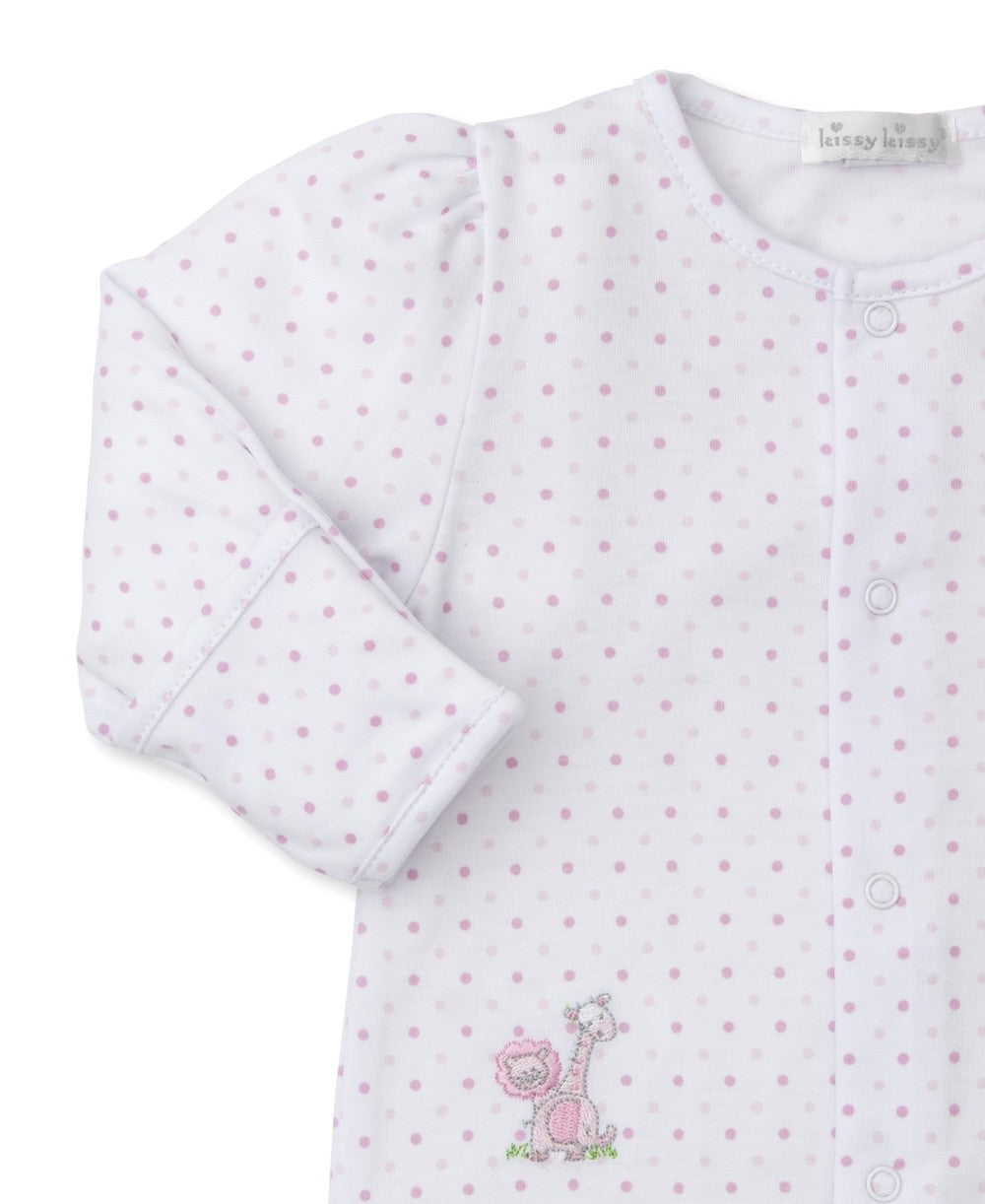Kissy Kissy Baby Girls Pink Dots Jungle Animals Footie by Kissy Kissy