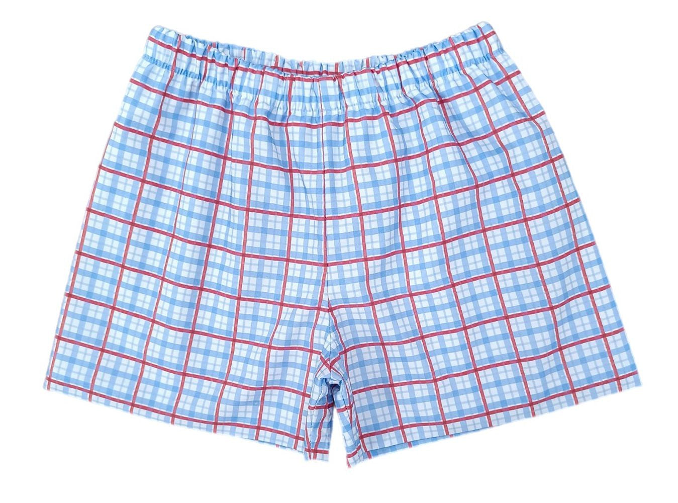 James & Lottie Boys Conrad Shorts - Patriotic Plaid