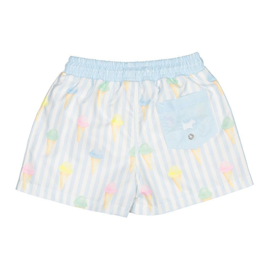 Sal & Pimenta Boys Blue Ice Creams Swim Trunks
