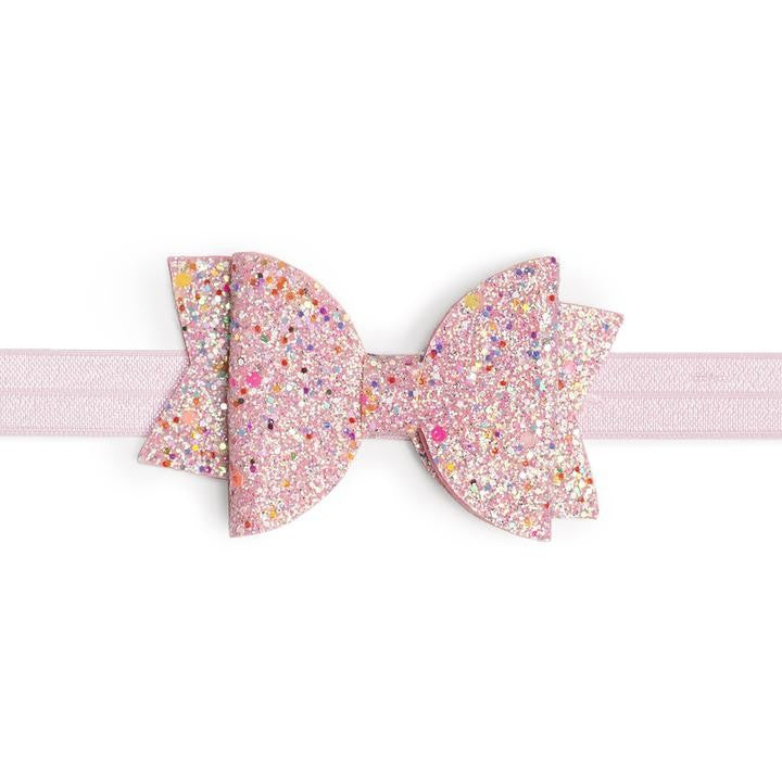 Sweet Wink Girls Soft Headband - Pink Sprinkles Bow by Sweet Wink