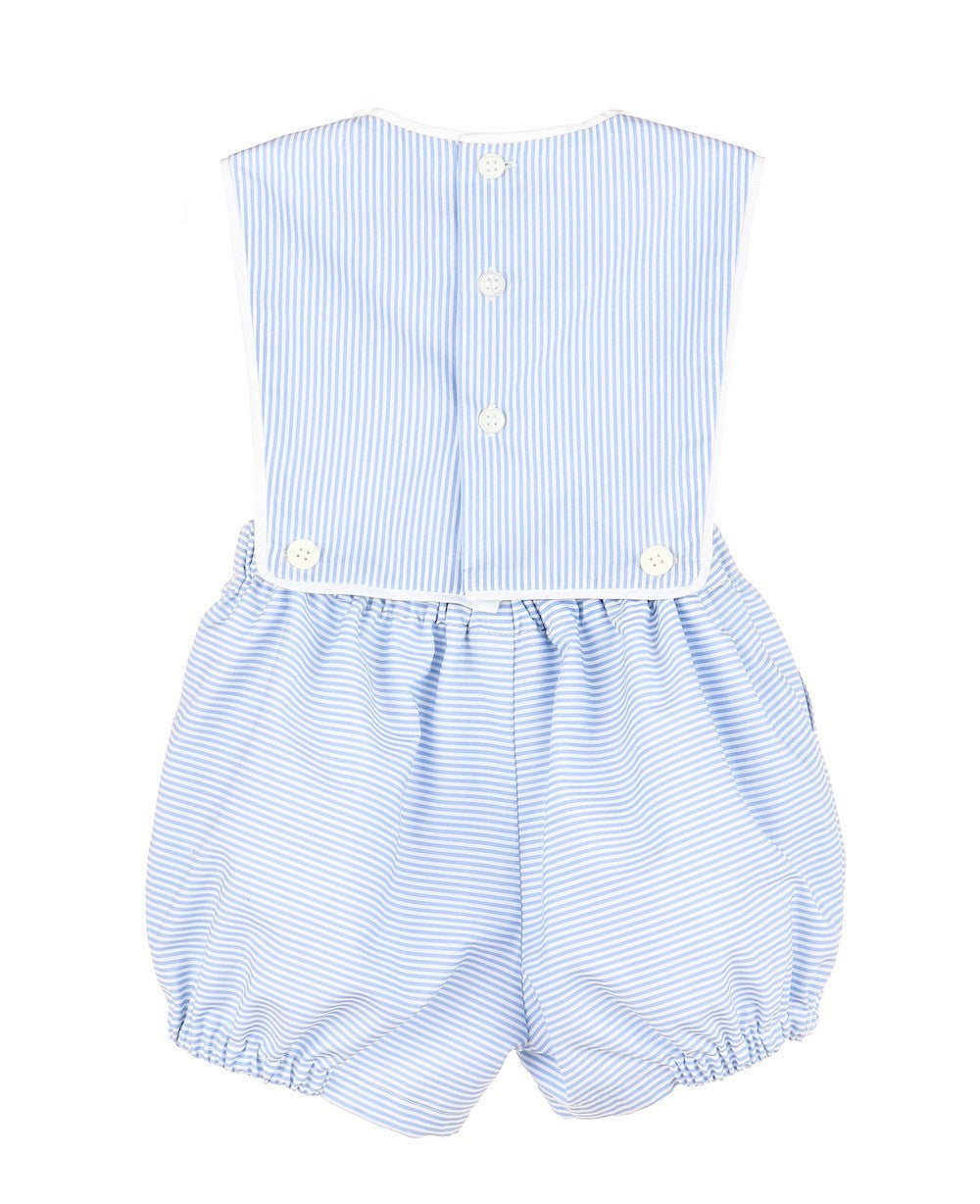 Sophie & Lucas Baby Boys Classic Overall Bubble - Light Blue