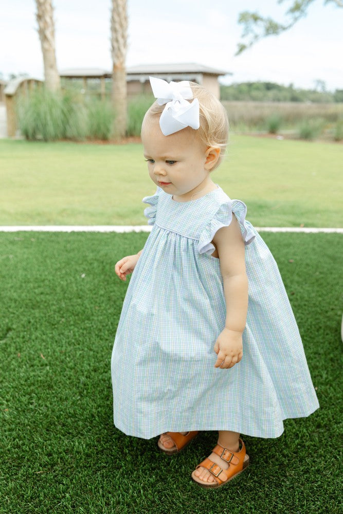 Bailey Boys Girls Float Dress with Flutter Sleeves - Astoria Plaid