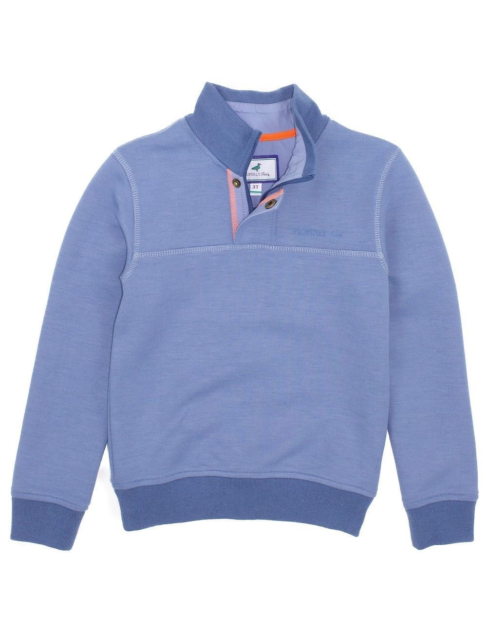 Properly Tied Boys Kennedy Pullover - Stone Blue