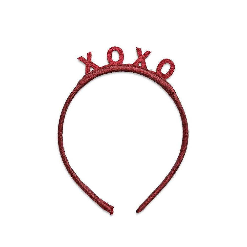 Eva's House Girls Headband - Red Valentine's Day XOXO by Evas House