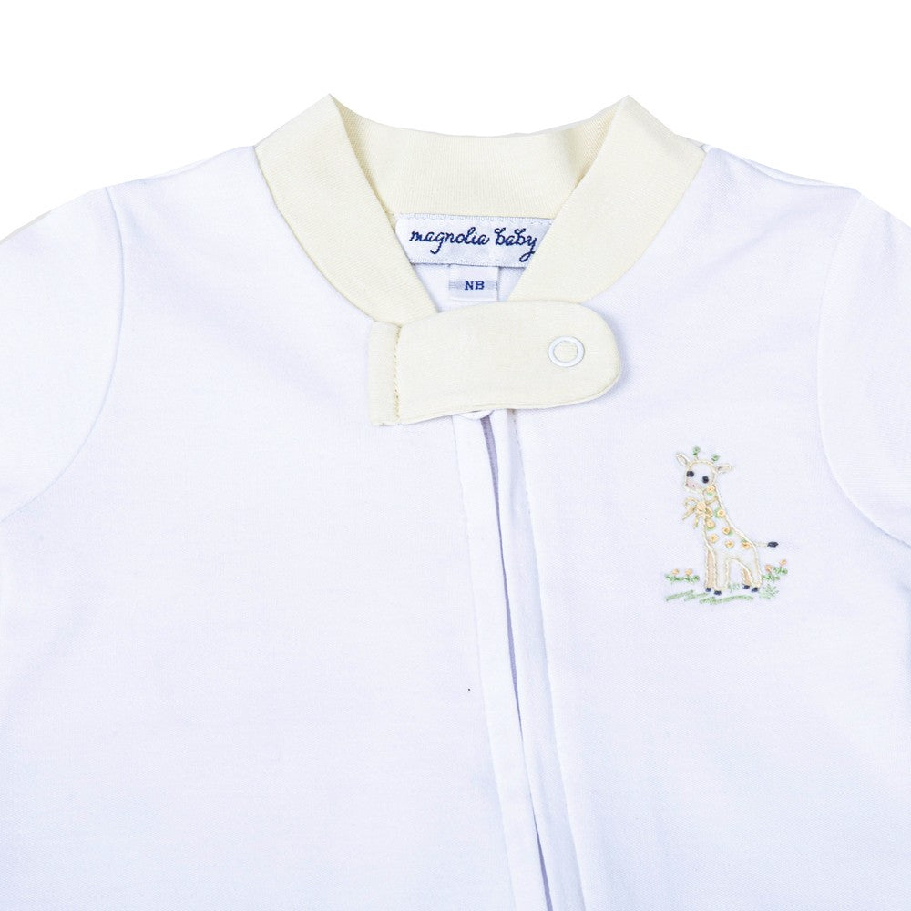 Magnolia Baby Vintage Giraffe Zipper Footie by Magnolia Baby